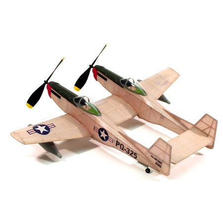 F-82 Twin Mustang,17.5"Rubber Power